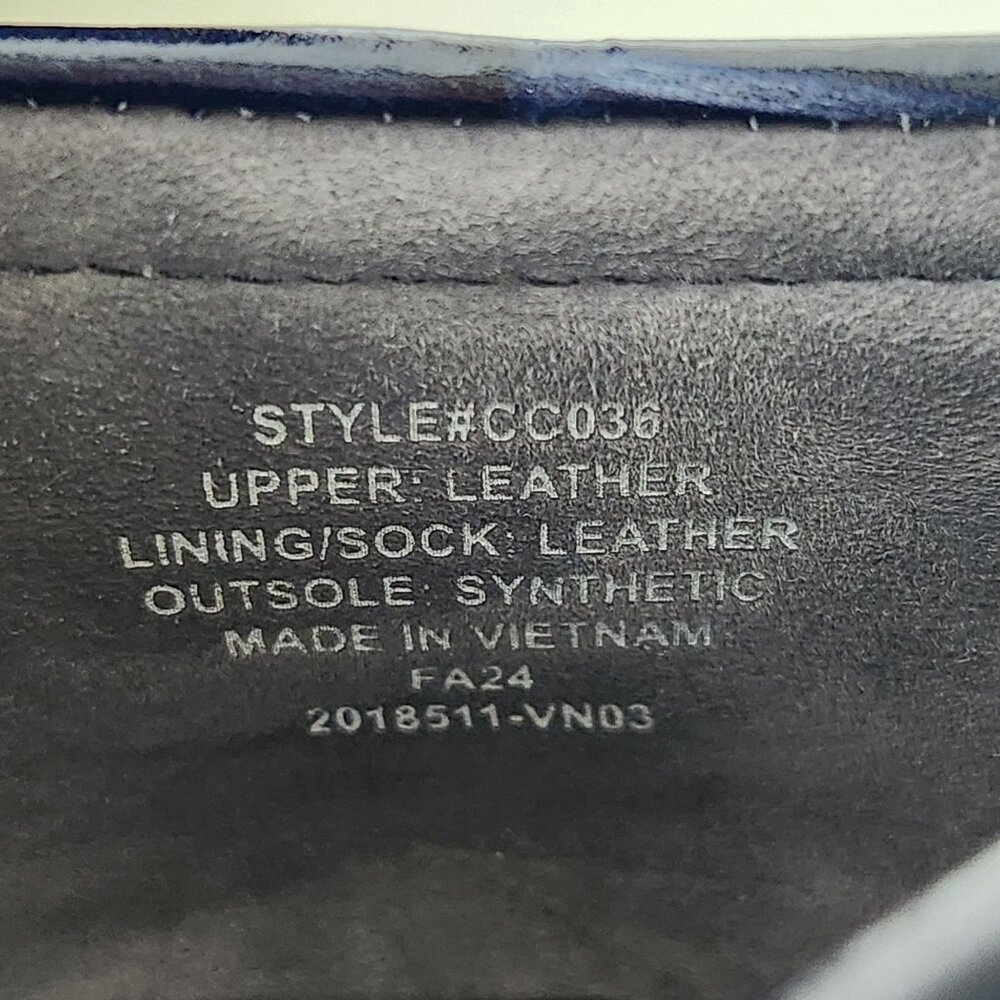J.Crew Maison Navy Blue Crocodile-Embossed Italian Leather Loafers Work Classy - Picture 11 of 11